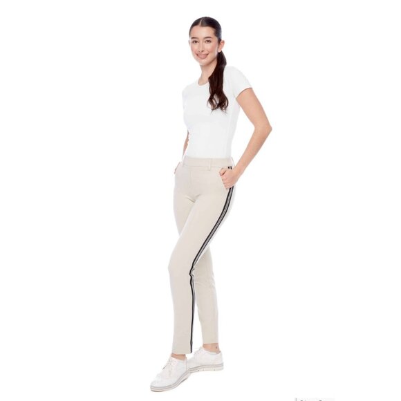 Swing Control Khaki Side Stripe Ponte Pant Size 6 NEW!
